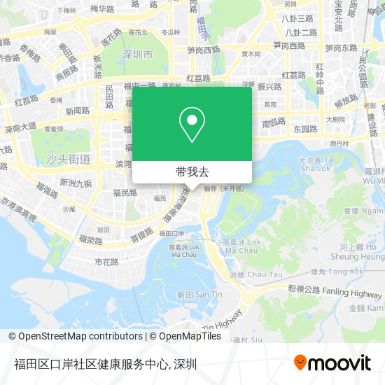 福田区口岸社区健康服务中心地图