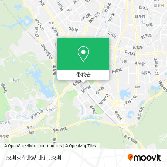深圳火车北站-北门地图
