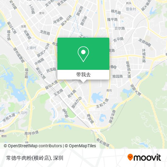 常德牛肉粉(横岭店)地图
