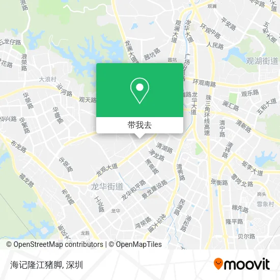 海记隆江猪脚地图