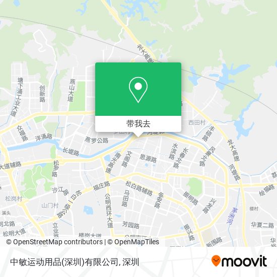 中敏运动用品(深圳)有限公司地图