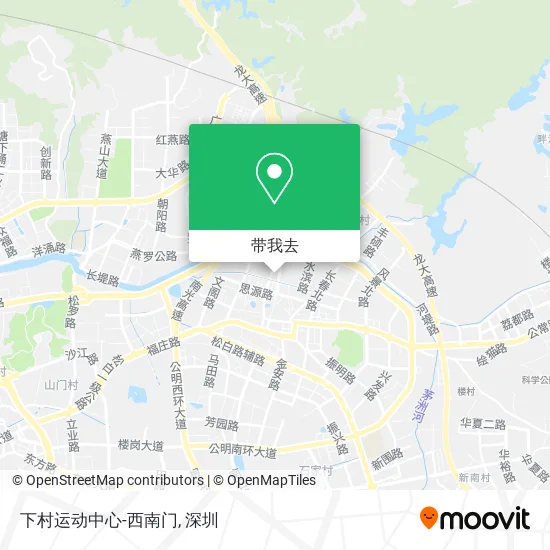 下村运动中心-西南门地图