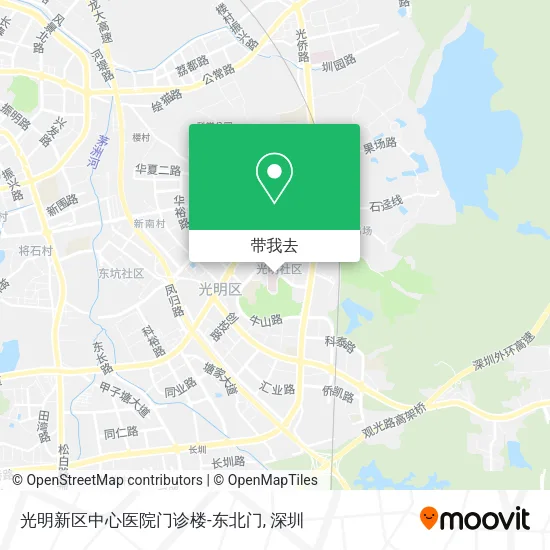 光明新区中心医院门诊楼-东北门地图