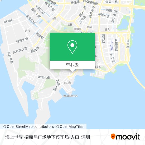 海上世界·招商局广场地下停车场-入口地图