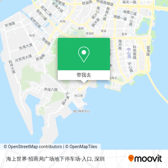 海上世界·招商局广场地下停车场-入口地图
