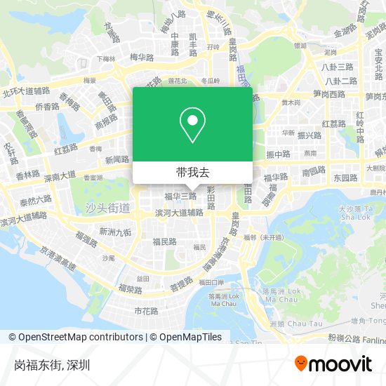 岗福东街地图