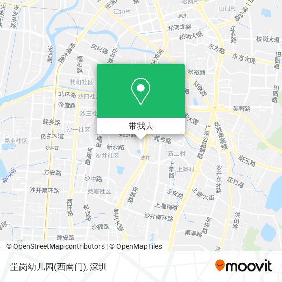 坣岗幼儿园(西南门)地图