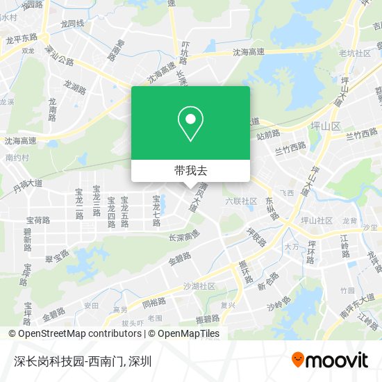 深长岗科技园-西南门地图