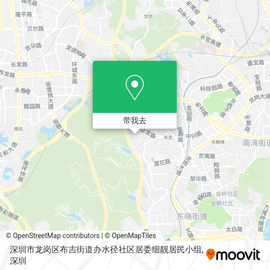 深圳市龙岗区布吉街道办水径社区居委细靓居民小组地图