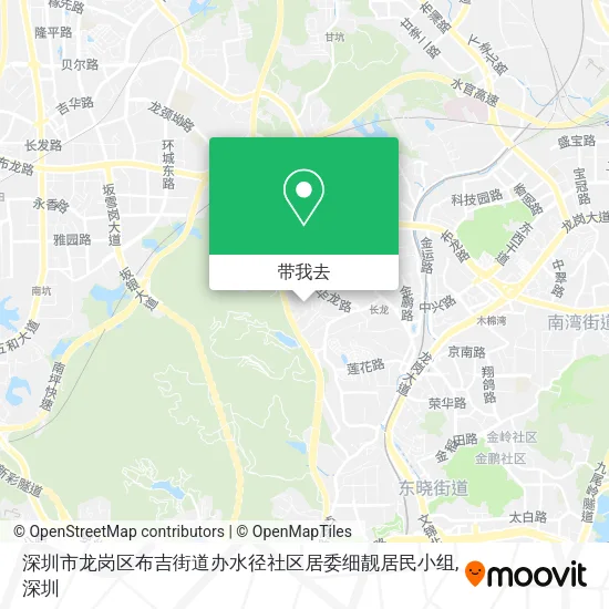 深圳市龙岗区布吉街道办水径社区居委细靓居民小组地图