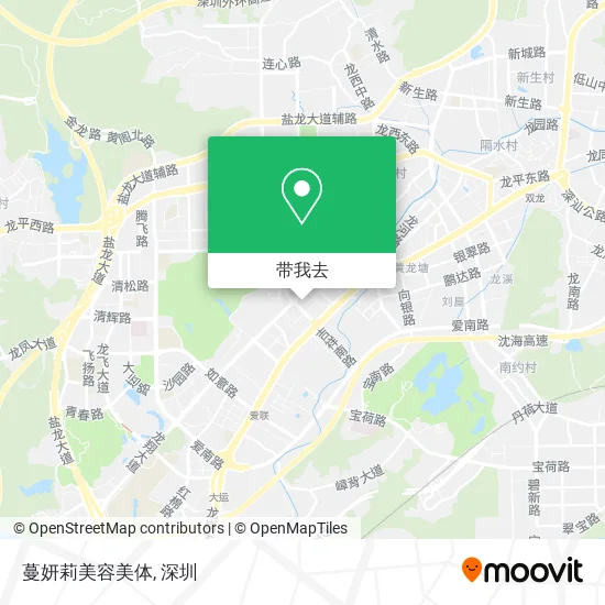 蔓妍莉美容美体地图