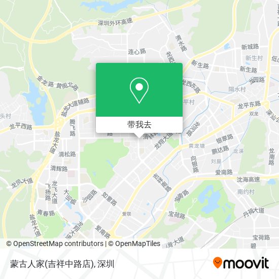 蒙古人家(吉祥中路店)地图