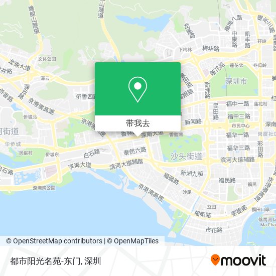 都市阳光名苑-东门地图