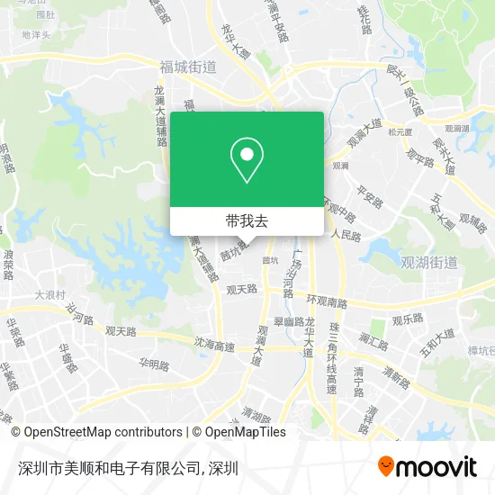 深圳市美顺和电子有限公司地图
