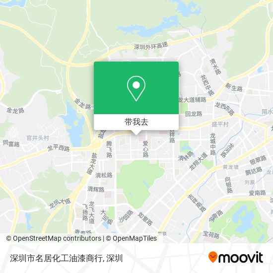 深圳市名居化工油漆商行地图