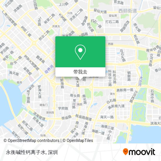 永衡碱性钙离子水地图