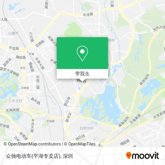 众驰电动车(平湖专卖店)地图