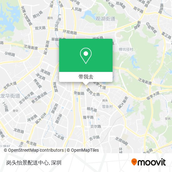 岗头怡景配送中心地图