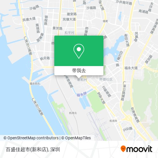 百盛佳超市(新和店)地图