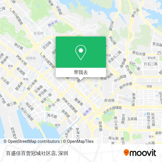 百盛佳百货冠城社区店地图