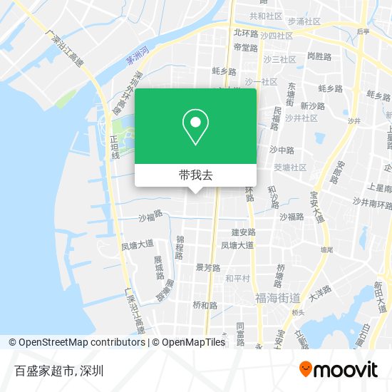 百盛家超市地图
