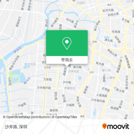 沙井路地图