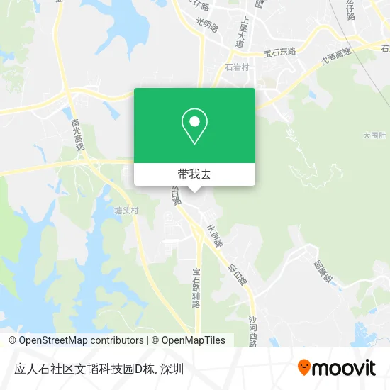 应人石社区文韬科技园D栋地图
