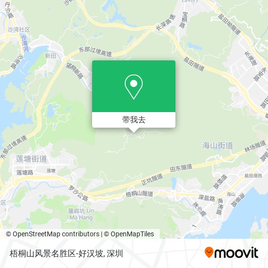 梧桐山风景名胜区-好汉坡地图