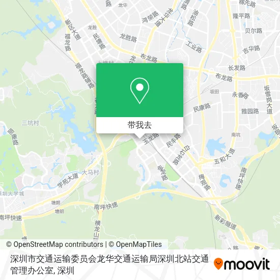 深圳市交通运输委员会龙华交通运输局深圳北站交通管理办公室地图