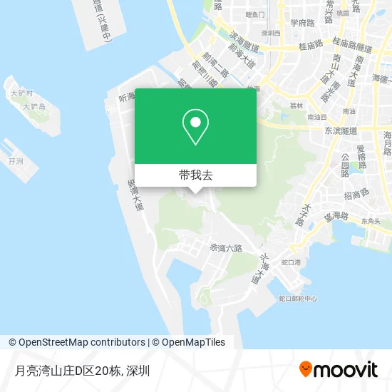 月亮湾山庄D区20栋地图