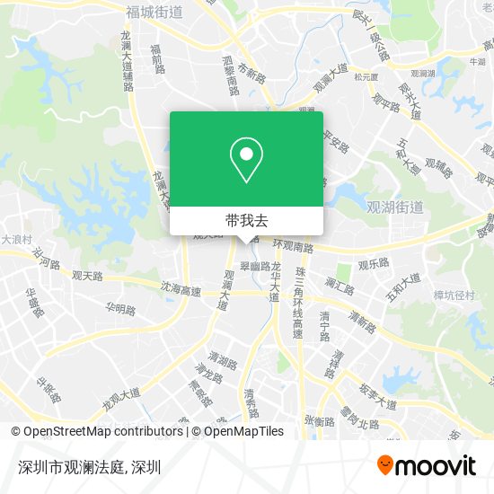 深圳市观澜法庭地图