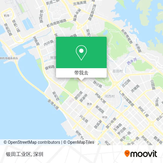 银田工业区地图