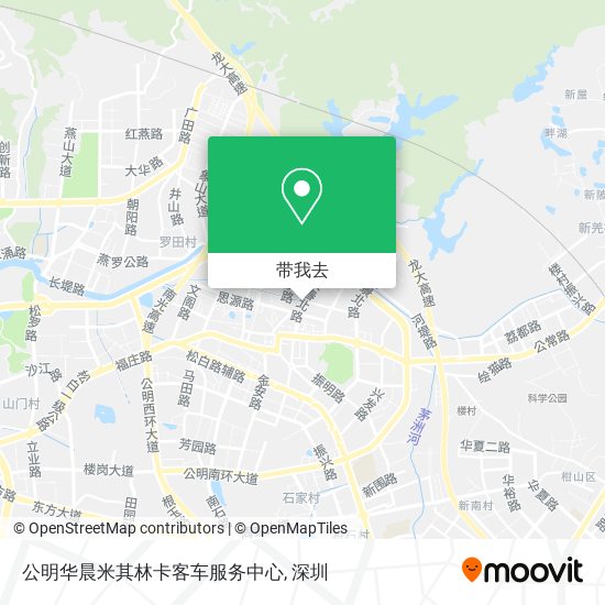 公明华晨米其林卡客车服务中心地图