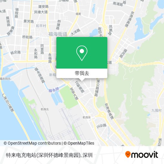 特来电充电站(深圳怀德峰景南园)地图