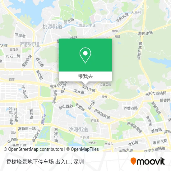 香榭峰景地下停车场-出入口地图