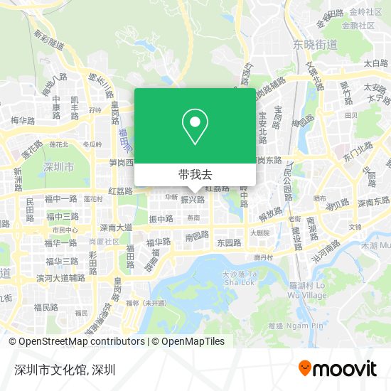 深圳市文化馆地图