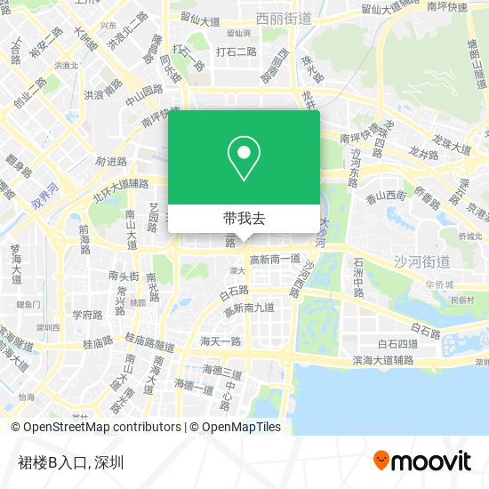 裙楼B入口地图