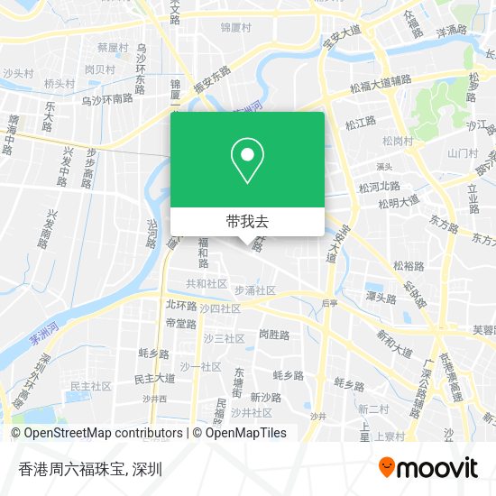 香港周六福珠宝地图