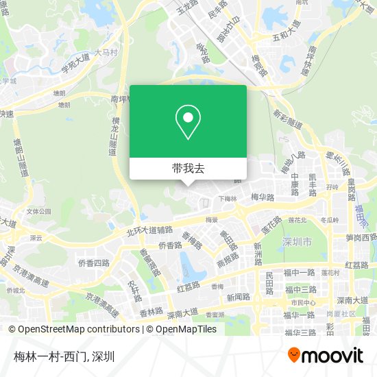 梅林一村-西门地图