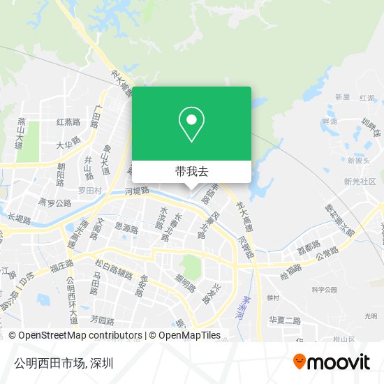 公明西田市场地图