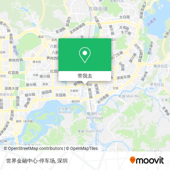 世界金融中心-停车场地图