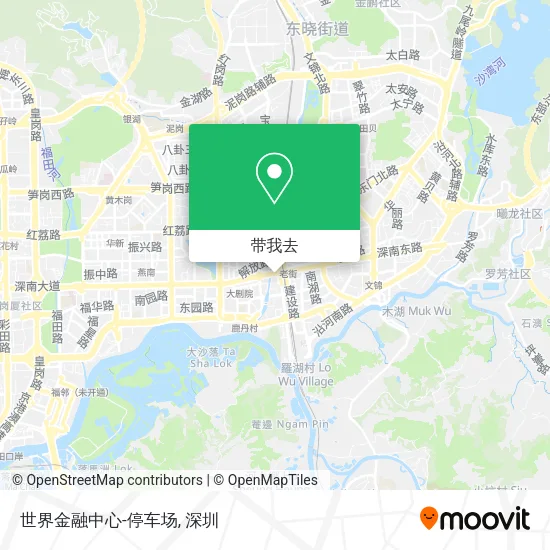 世界金融中心-停车场地图