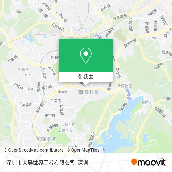 深圳市大屏世界工程有限公司地图