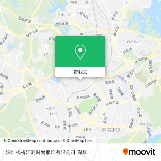 深圳枫桥江畔时尚服饰有限公司地图