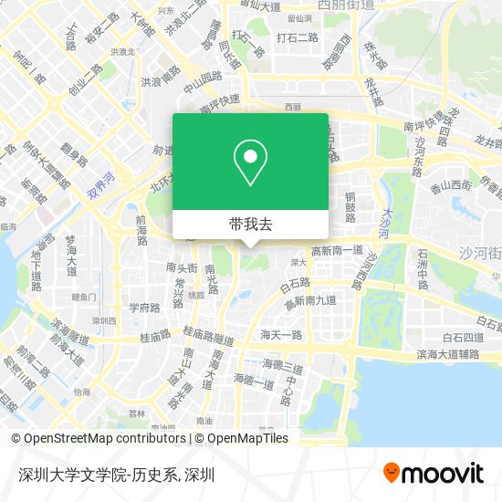 深圳大学文学院-历史系地图