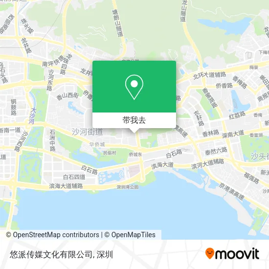 悠派传媒文化有限公司地图