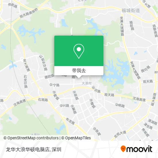 龙华大浪华硕电脑店地图