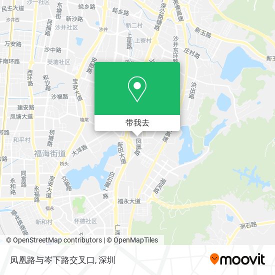 凤凰路与岑下路交叉口地图