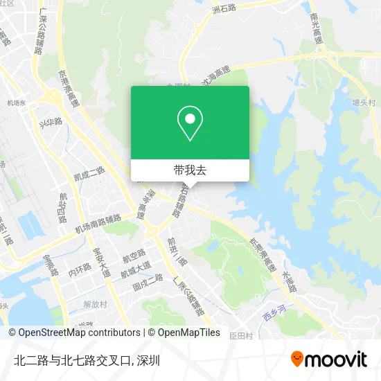 北二路与北七路交叉口地图