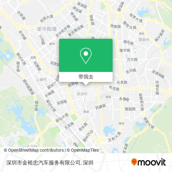 深圳市金裕忠汽车服务有限公司地图